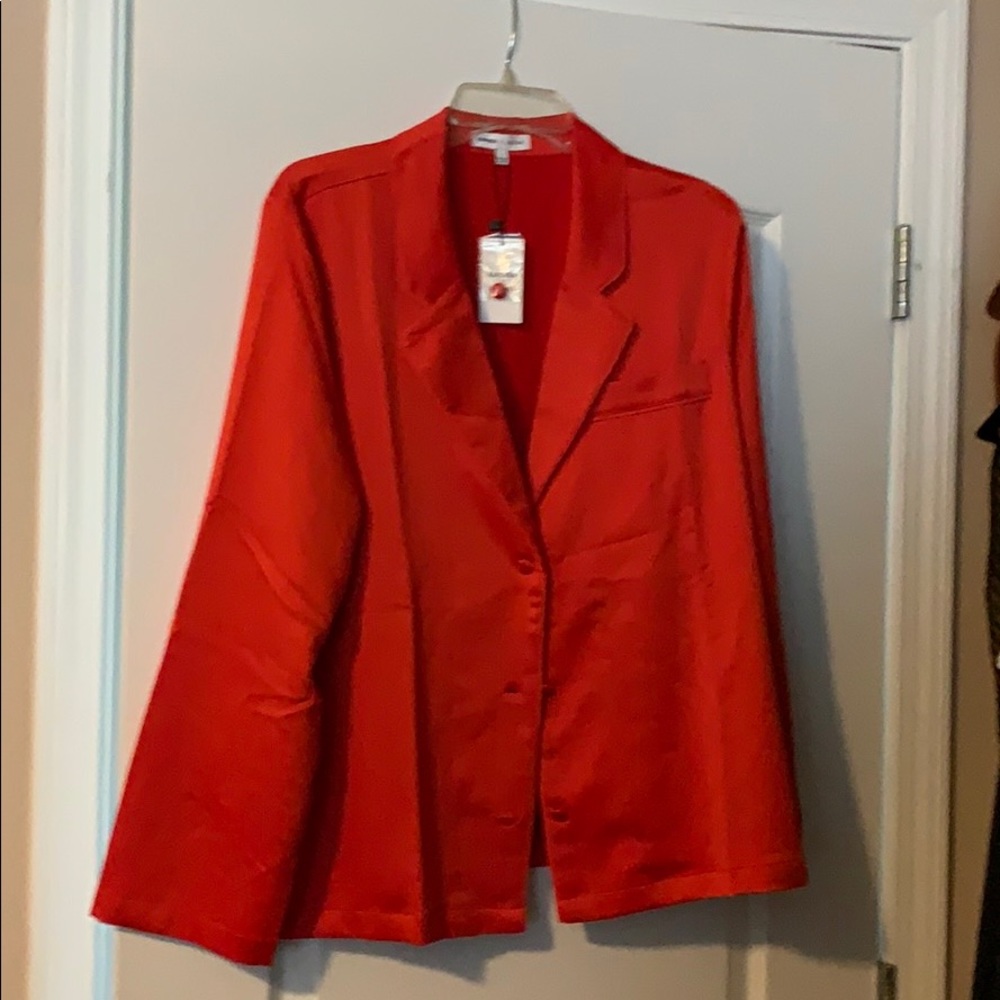 Express satin pajama top